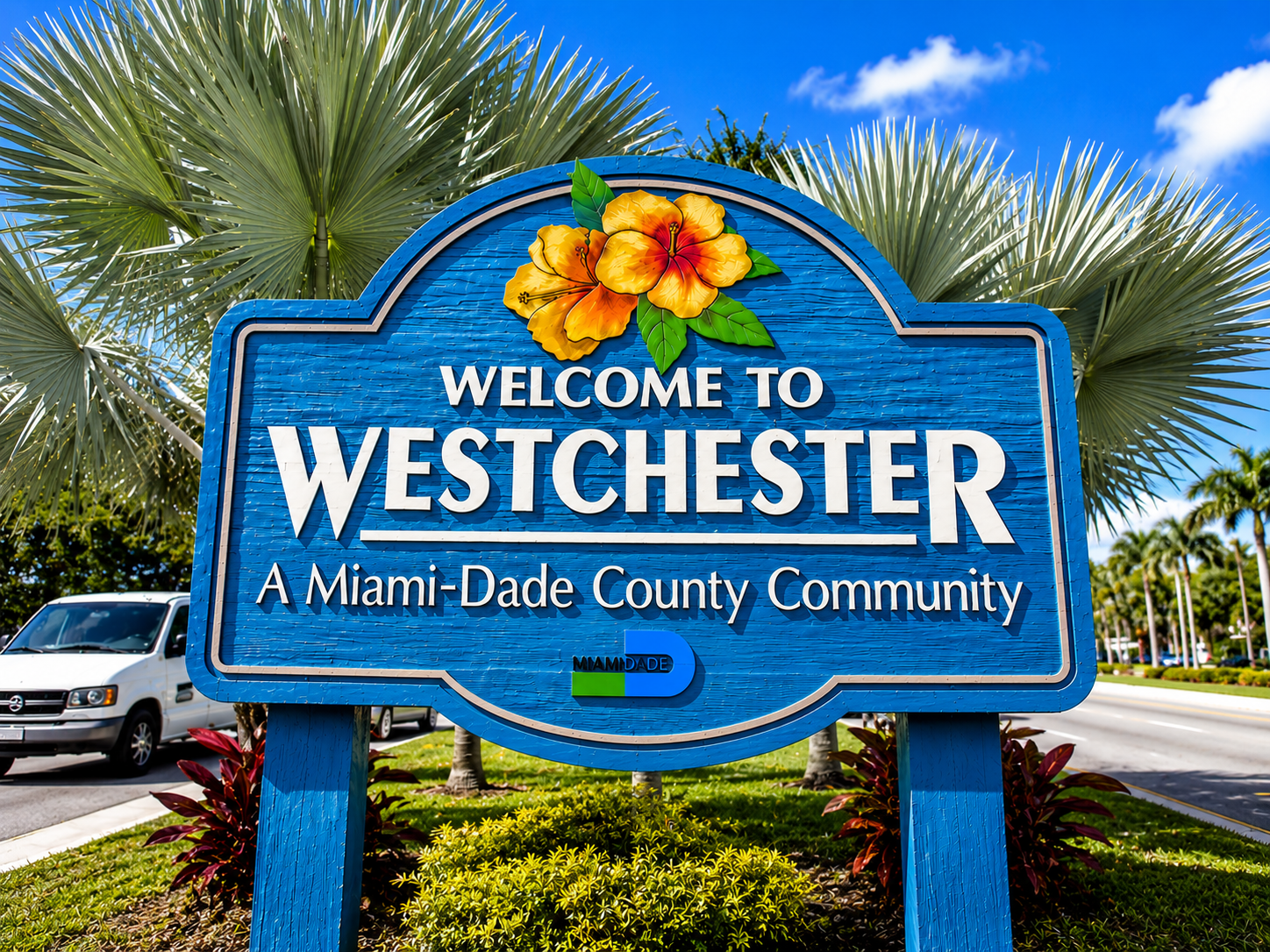 Welcome to Westchester sign